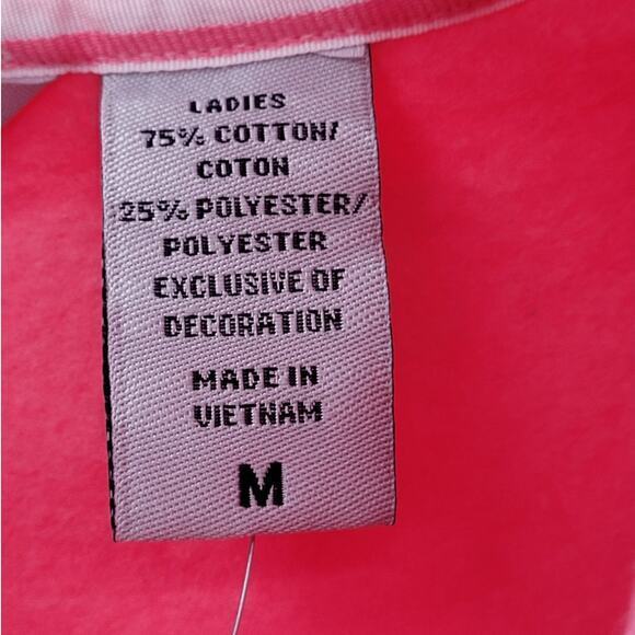 Izod‎ Golf Ladies Pink Mock Neck Zip Front Henley Sweatshirt - Picture 11 of 12